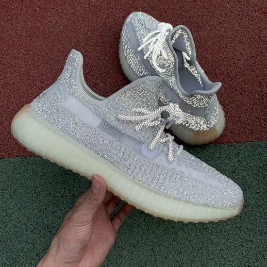 350v2灰满天星 性价比版 Adidas Yeezy350 V2 Yeshaya RF 生胶白灰天使满天星 FX4349  尺码：36-48