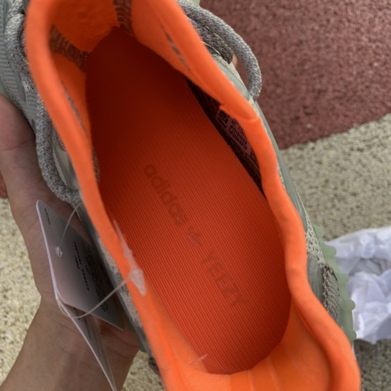 350v3灰橘水滴  Yeezy 350 V3 Runner 粉水滴鞋面夜光半透明橡胶覆盖，类似于水滴的流体轮廓，非常独特 依然Boost加持 FC9215