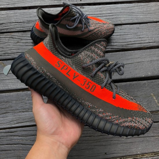 350v2黑灰橙 Adidas Yeezy 350 V2黑灰橙 椰子HQ7045