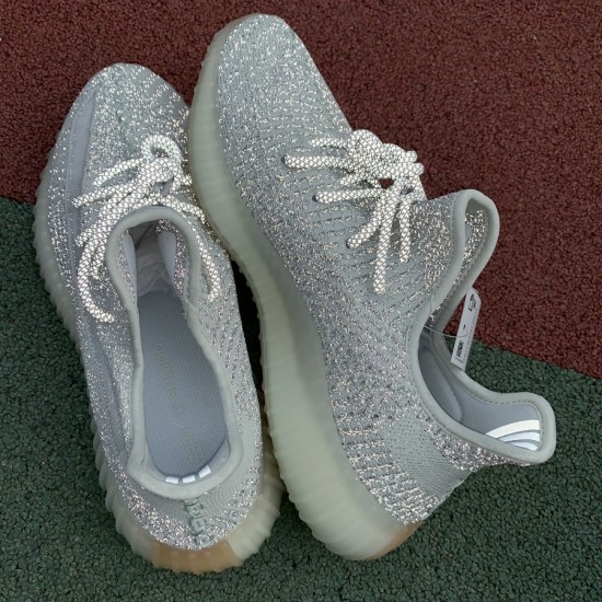 350v2灰满天星 性价比版 Adidas Yeezy350 V2 Yeshaya RF 生胶白灰天使满天星 FX4349  尺码：36-48