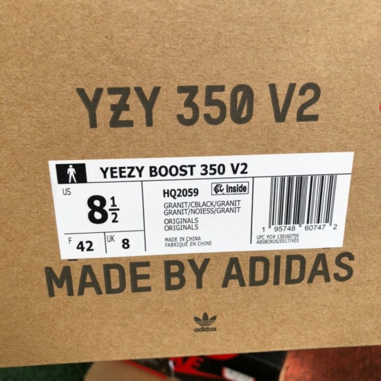 350v2灰黑色 纯原版 Adidas Yeezy 350 V2灰黑 椰子HQ2059