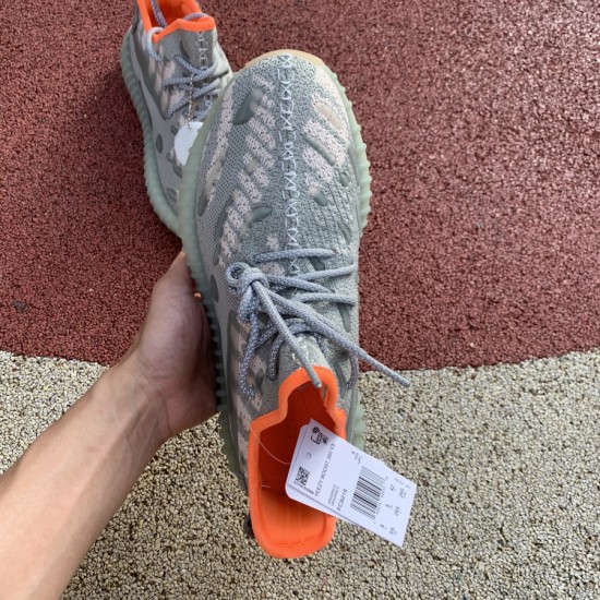 350v3灰橘水滴  Yeezy 350 V3 Runner 粉水滴鞋面夜光半透明橡胶覆盖，类似于水滴的流体轮廓，非常独特 依然Boost加持 FC9215