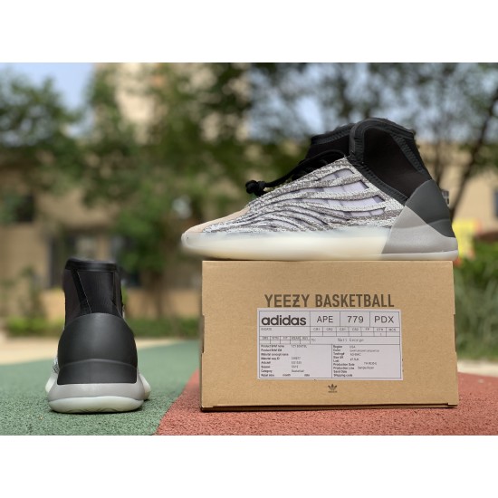 椰子篮球鞋  YEEZY BSKTBL 篮球鞋3M反光 椰子 黑灰银  EG1535 尺码：36-47.5