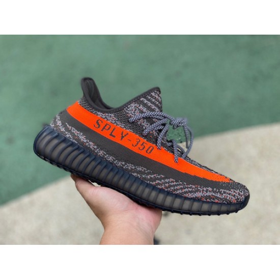 椰子350v2灰橙3.0 s2纯原版 Adidas Yeezy Boost 350 V2 灰橙3.0 跑步鞋 HQ7045