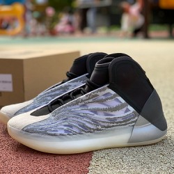 椰子篮球鞋 纯原版 Adidas Yeezy Basketball QNTM 黑灰拼接休闲版椰子篮球鞋 Q46473 尺码：40-46.5