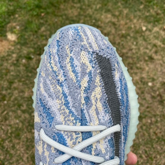 椰子350v2水洗蓝 真爆米花 adidas originals Yeezy boost 350 V2 &quot;MX Blue&quot; 低帮 蓝色 GW3375