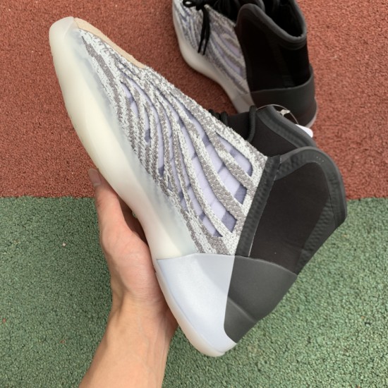 椰子篮球鞋  YEEZY BSKTBL 篮球鞋3M反光 椰子 黑灰银  EG1535 尺码：36-47.5