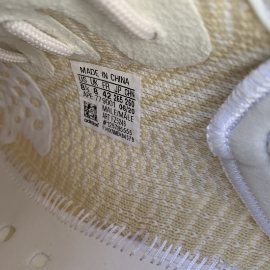 350v2氧化天使  最强性价比版本 Adidas Yeezy 350 V2 米白椰子Natural 氧化天使椰子跑步鞋FZ5246