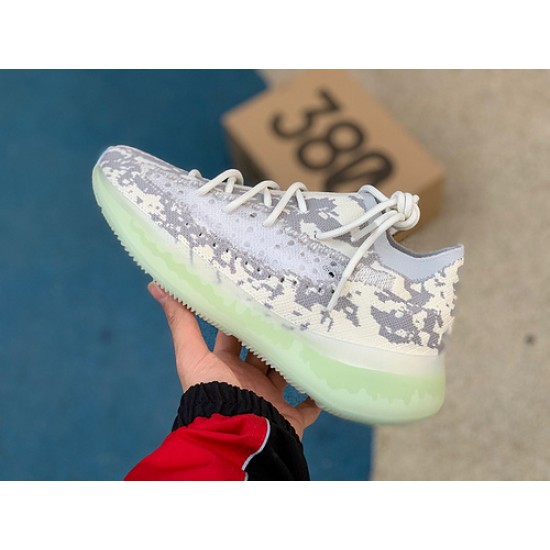 椰子380外星人 性价比版真爆 Adidas Yeezy Boost 380 Alien 椰子380 外星人 跑步鞋 - FV3260 尺码：36-47