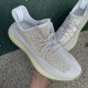 350v2氧化天使  最强性价比版本 Adidas Yeezy 350 V2 米白椰子Natural 氧化天使椰子跑步鞋FZ5246