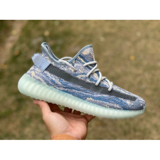 椰子350v2水洗蓝 真爆米花 adidas originals Yeezy boost 350 V2 &quot;MX Blue&quot; 低帮 蓝色 GW3375