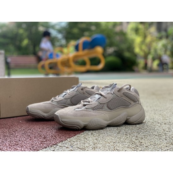 椰子500灰褐色 Adidas Yeezy 500 椰子 灰褐色 侃爷复古老爹鞋 GX3605