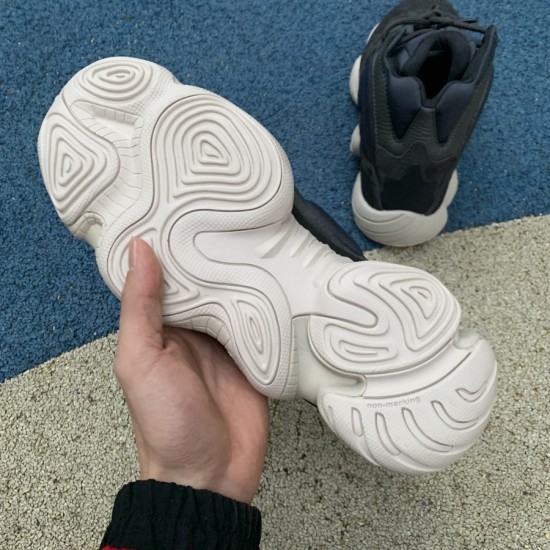 椰子500黑曜石高帮 特供版LJR出品 Adidas YEEZY 500 High 椰子500 黑曜石高帮秋冬 FW4968 尺码：36-46.5