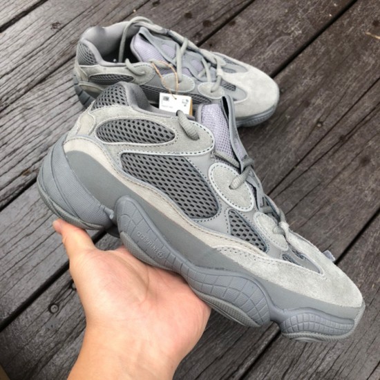 椰子500大地灰 Adidas Yeezy 500 大地灰 灰色 椰子 复古老爹鞋 GW6373