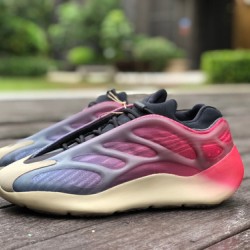 椰子700v3蓝粉渐变 Adidas Yeezy 700 V3 椰子700蓝粉渐变霓虹跑步鞋GW1814