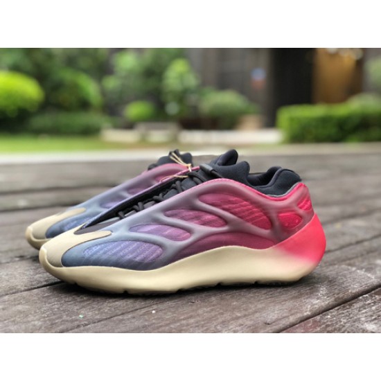 椰子700v3蓝粉渐变 Adidas Yeezy 700 V3 椰子700蓝粉渐变霓虹跑步鞋GW1814