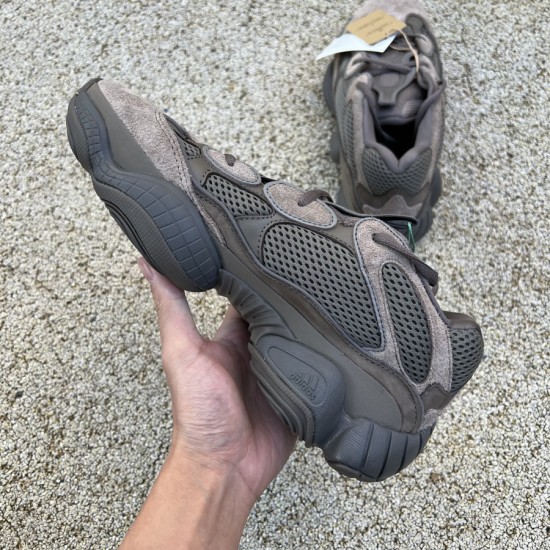 椰子500深棕色 Adidas Yeezy 500 椰子500深棕 碳黑休闲老爹鞋 GX3606