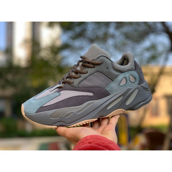 椰子700水鸭蓝 性价比版本 Adidas Yeezy 700 Boost 椰子700 青蓝水鸭蓝 Teal Blue 老爹鞋FW2499  尺码：36-47