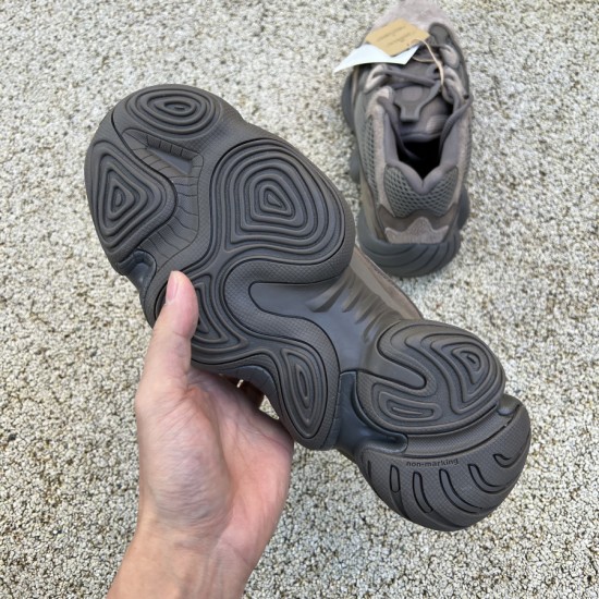 椰子500深棕色 Adidas Yeezy 500 椰子500深棕 碳黑休闲老爹鞋 GX3606