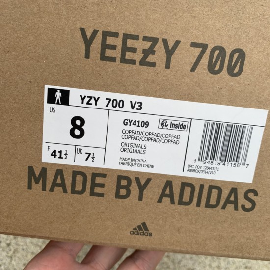 椰子700v3黑橘 Yeezy 椰子700 V3异形 gy4109