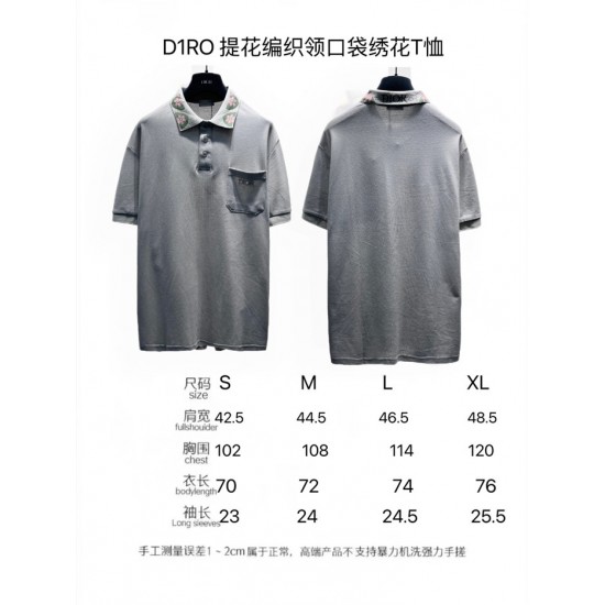 DOCH 2023ss D*or Polo Shirt Top Version