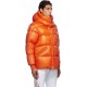 MONCLER Orange Logo Down Jacket