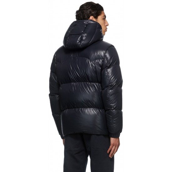 MONCLER Navy Logo Down Jacket