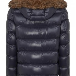 Moncler Men&#x27;s Black Maya Puffer Jacket