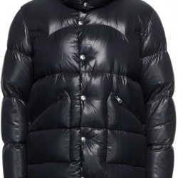 MONCLER Navy Logo Down Jacket