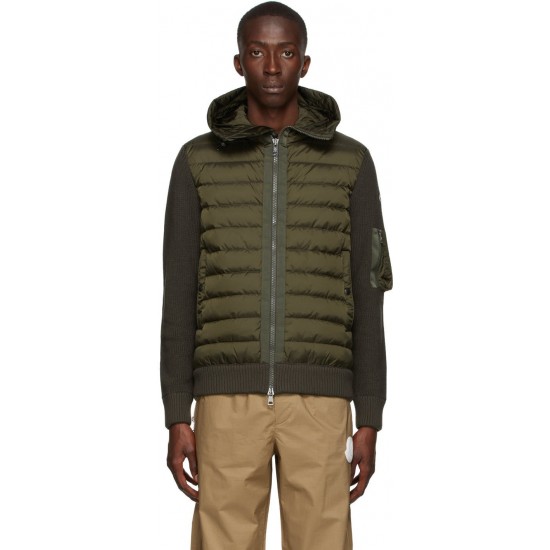 MONCLER Down Hooded Cardigan