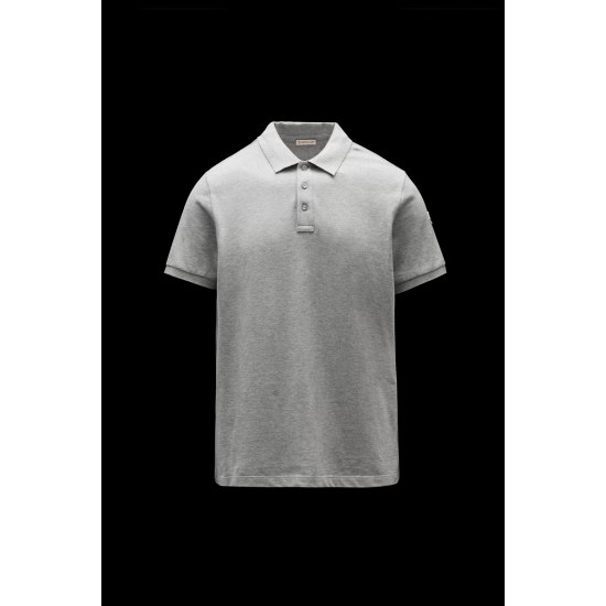 MONCLER Polo with logo undercollar