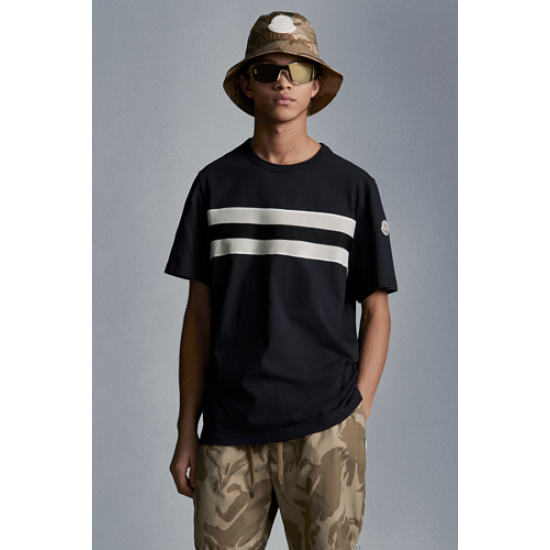 MONCLER T-shirt with mesh tape