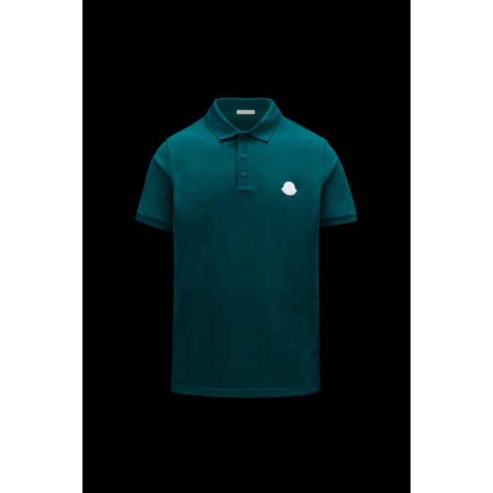 MONCLER Polo with rubber logo