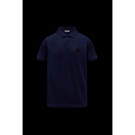 MONCLER Polo with rubber logo