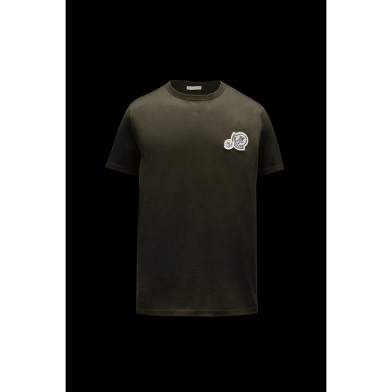 MONCLER T-shirt with logo on chest