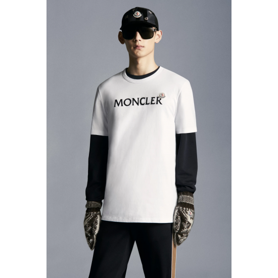 MONCLER Lettering graphic t-shirt