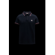 MONCLER Polo with tricolor detail