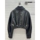 2023SS P*ada Leather Jacket Top Version