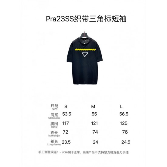 2023ss P*ADA T Shirt Top Version