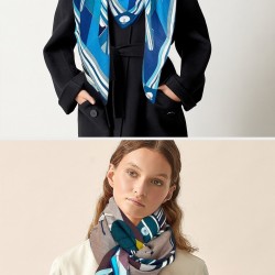 YOYO -S8702300p580 scarf 70%羊绒+30%桑蚕丝