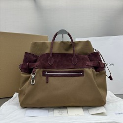 The rom bag 尺寸：宽度45cmx高度32cmx手柄高度40cmx底部厚度24cmx手柄长度44cm