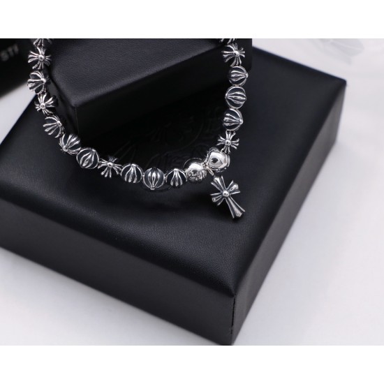 Cross flower ball bracelet