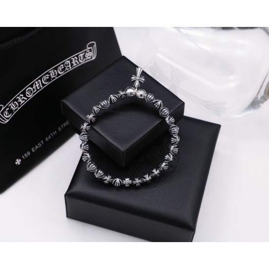 Cross flower ball bracelet