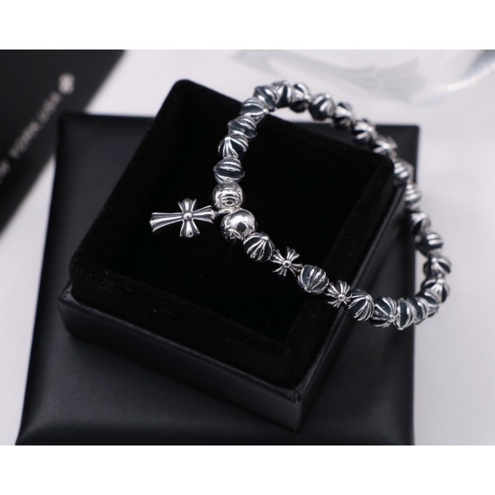 Cross flower ball bracelet