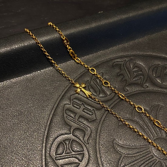 Gold Plated Thin Cross Necklace