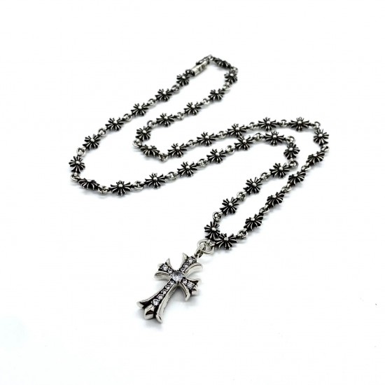 Stone Cross Necklace