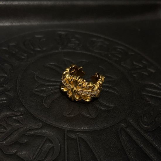 22k gold-plated iris ring