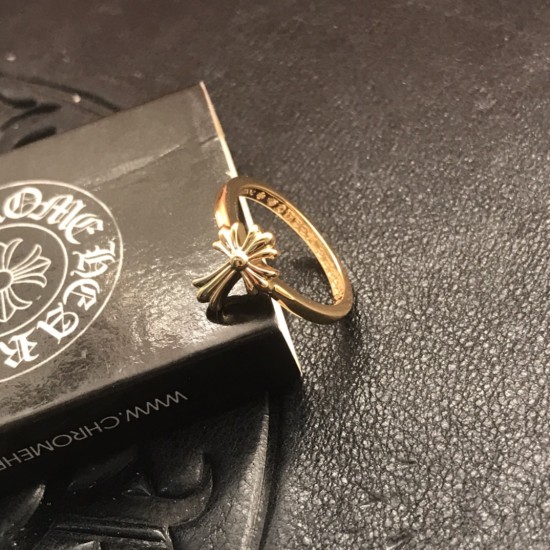 22K Cross Flower Small Ring