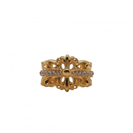 22k gold-plated iris ring