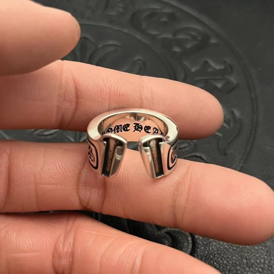 Open scroll ring